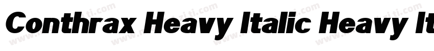 Conthrax Heavy Italic Heavy Italic字体转换
